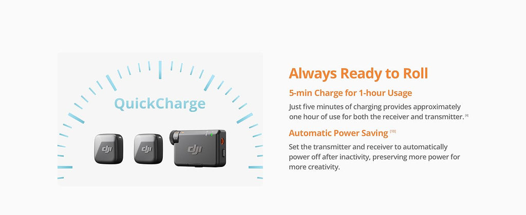 DJI Mic Mini Wireless Lavalier Microphone – Active Noise Cancelling Plug & Play Mic for iPhone, Android, Camera, PC & 2-Person Vlogging