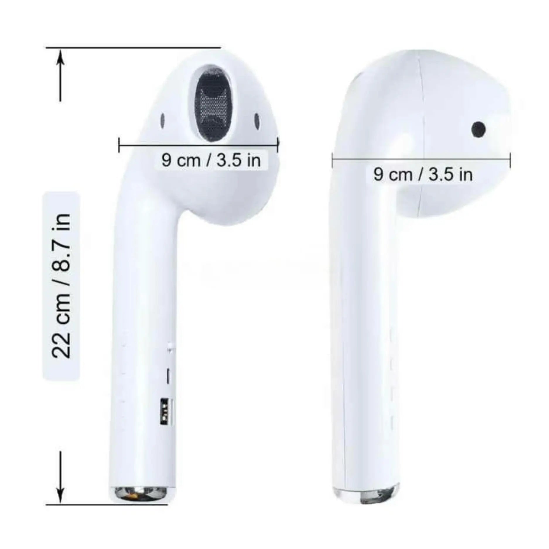Giant Earbud Bluetooth Speaker – Funny Portable Wireless Speaker with HiFi Stereo Sound, FM Radio, Built-in Mic & TF Card Support
