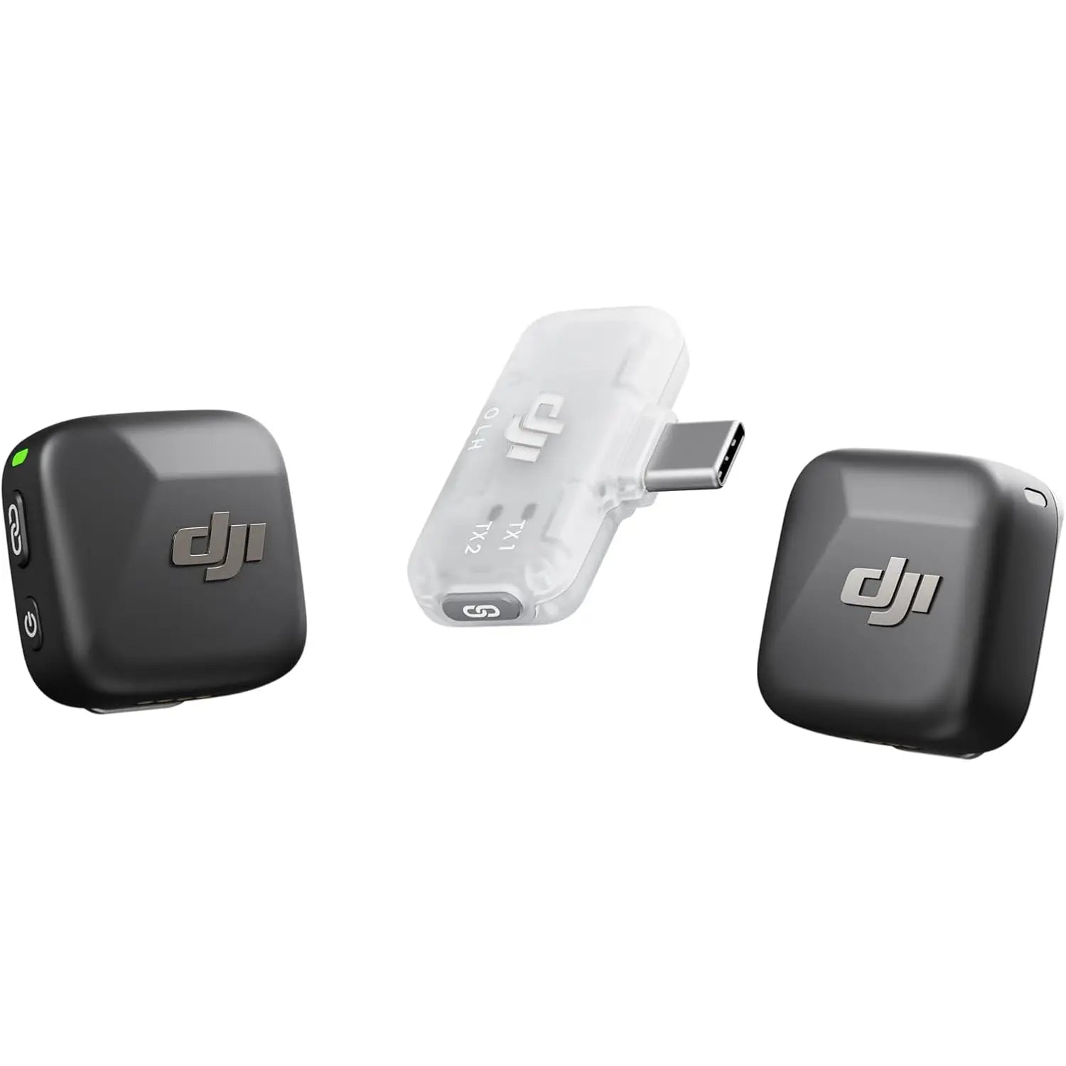 DJI Mic Mini Wireless Lavalier Microphone – Active Noise Cancelling Plug & Play Mic for iPhone, Android, Camera, PC & 2-Person Vlogging