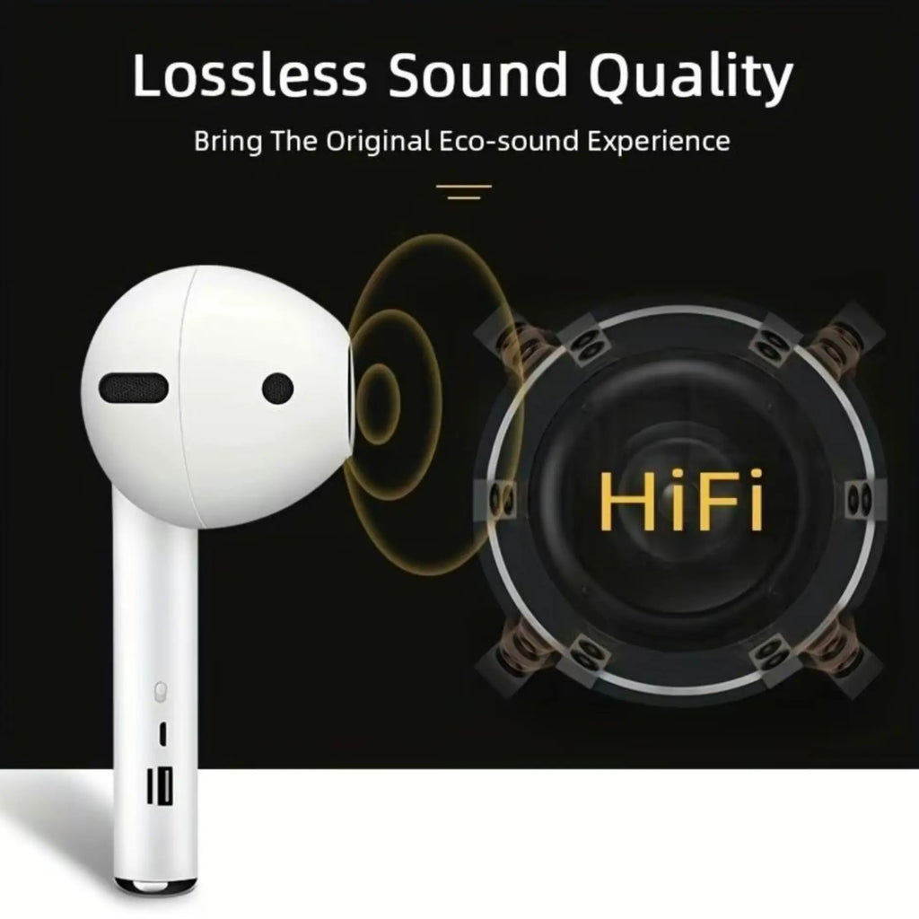 Giant Earbud Bluetooth Speaker – Funny Portable Wireless Speaker with HiFi Stereo Sound, FM Radio, Built-in Mic & TF Card Support