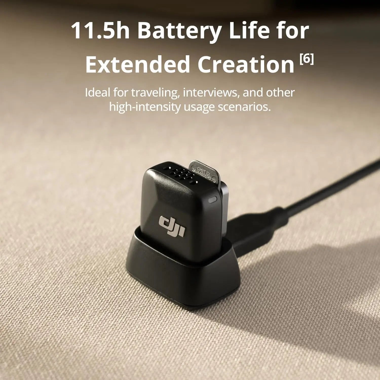 DJI Mic Mini Wireless Lavalier Microphone – Active Noise Cancelling Plug & Play Mic for iPhone, Android, Camera, PC & 2-Person Vlogging