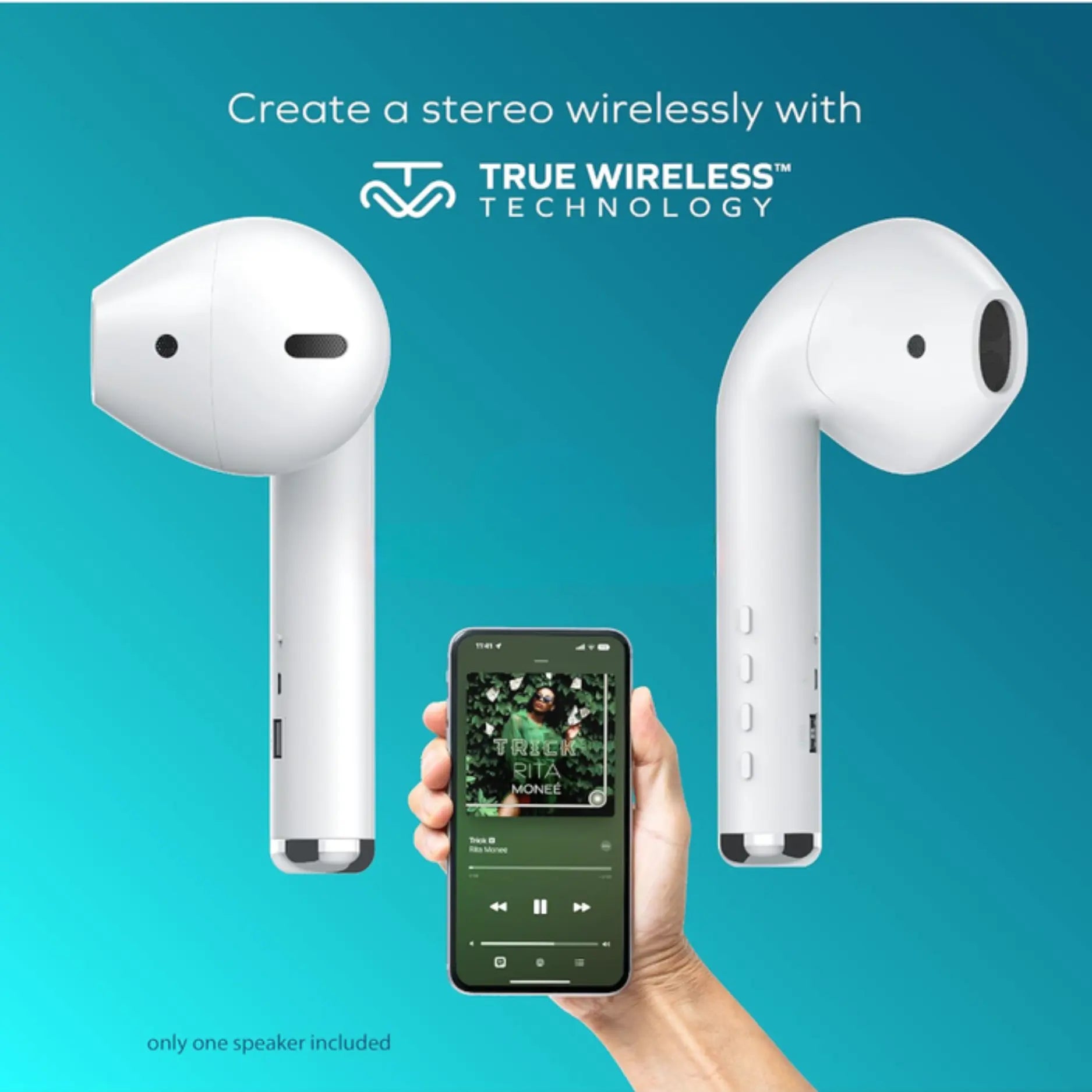 Giant Earbud Bluetooth Speaker – Funny Portable Wireless Speaker with HiFi Stereo Sound, FM Radio, Built-in Mic & TF Card Support